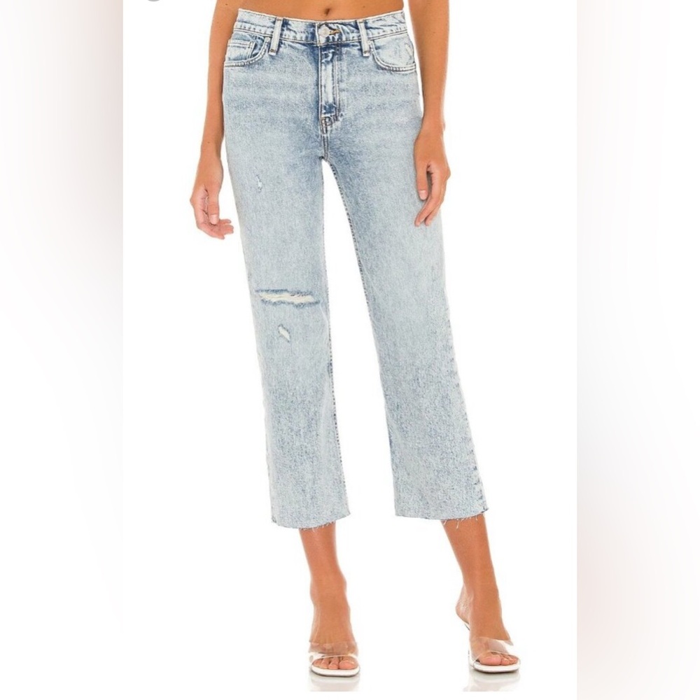 Hudson Jeans | Remi Straight Cropped Jeans | Light Blue/Two Hearts